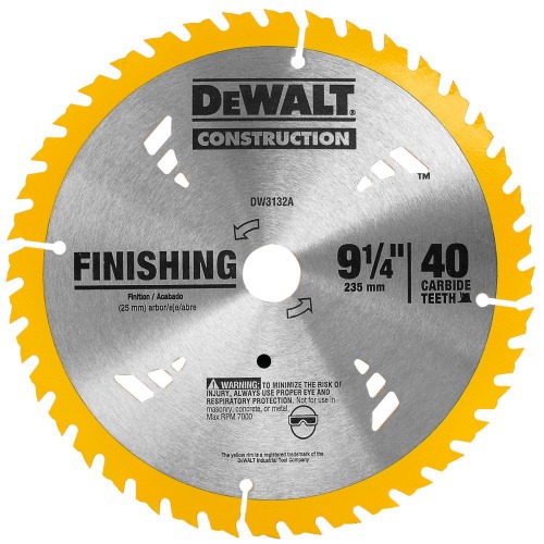 Disco de serra circular 235 x 22 para madeira e laminado 40 dentes - DW-3132A Disco de serra circular 235 x 22 para madeira e laminado 40 dentes - DW-3132A