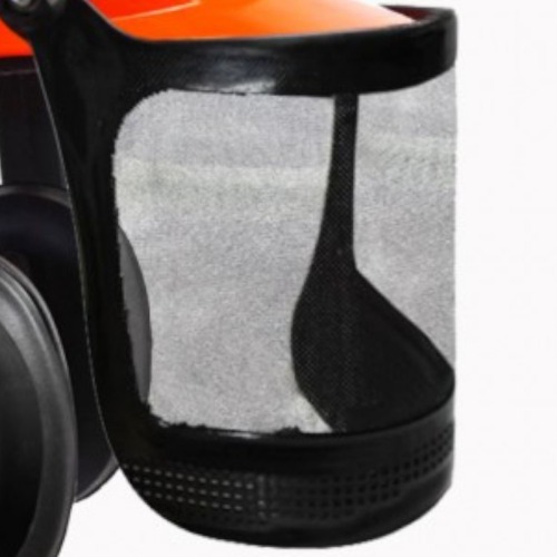 Capacete com protetor auditivo e tela - COP 006