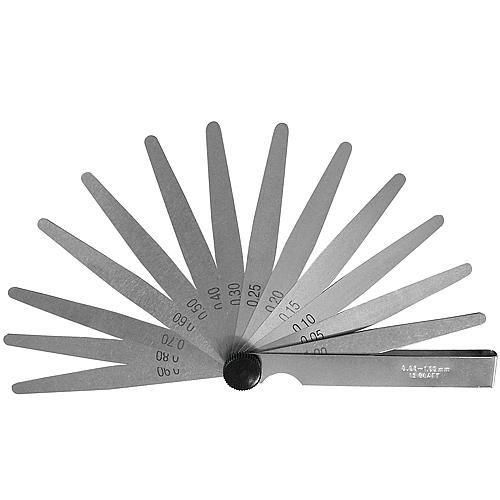 Jogo de calibrador de folga 0,05 a 1,00 mm - 600.011 Jogo de calibrador de folga 0,05 a 1,00 mm - 600.011