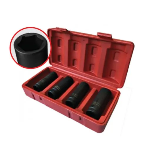Jogo de soquete de impacto sextavado longo 14 a 21 mm 1/2