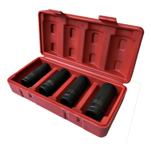 Jogo de soquete de impacto sextavado longo 14 a 21 mm 1/2