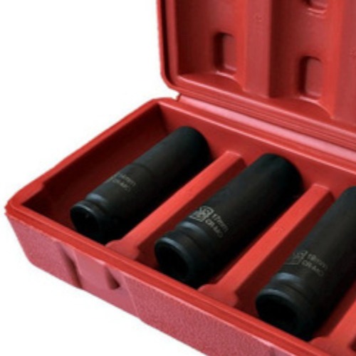 Jogo de soquete de impacto sextavado longo 14 a 21 mm 1/2