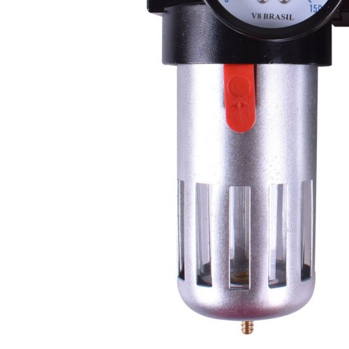 Conjunto filtro regulador e lubrificador 1/2 Conjunto filtro regulador e lubrificador 1/2