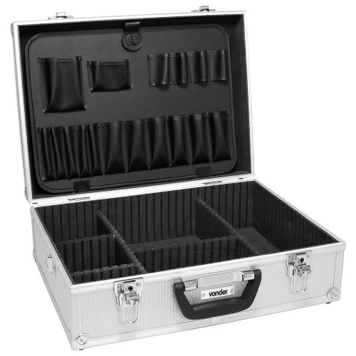 Maleta para ferramentas profissional prata 455 x 330 x 152 mm - MFV455