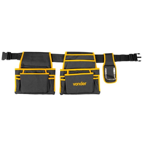 Cinto porta ferramentas em lona com 18 bolsos - CM 012 Cinto porta ferramentas em lona com 18 bolsos - CM 012