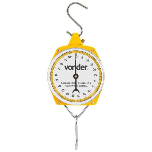 Balan�a anal�gica port�til tipo gancho capacidade de at� 100 kg