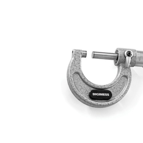 Micrômetro externo de ferro fundido capacidade de 0 - 25 mm exatidão de 0,004 mm Micrômetro externo de ferro fundido capacidade de 0 - 25 mm exatidão de 0,004 mm