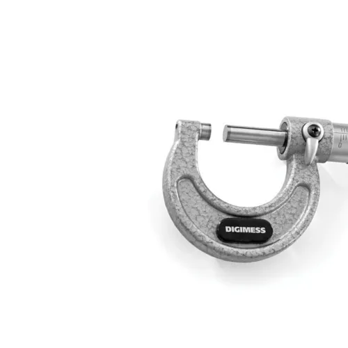 Micrômetro externo de ferro fundido capacidade de 0 - 25 mm exatidão de 0,004 mm