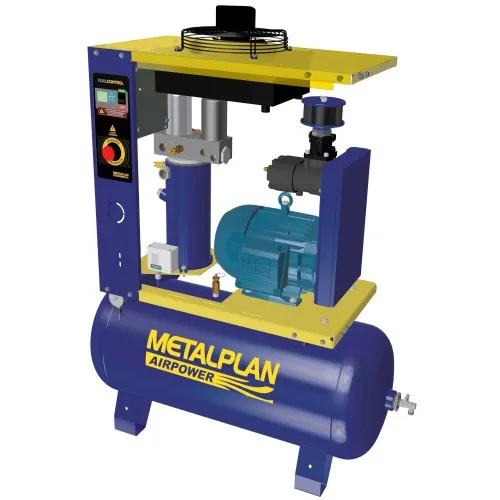 Compressor de ar de parafuso 4 hp 70 litros 7 bar trifásico 380V - Rotor Plus 4