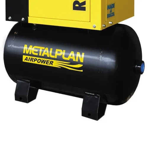 Compressor de ar de parafuso 4 hp 70 litros 7 bar trifásico 380V - Rotor Plus 4