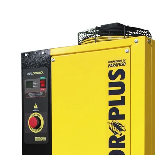 Compressor de ar de parafuso 4 hp 70 litros 7 bar trifásico 380V - Rotor Plus 4