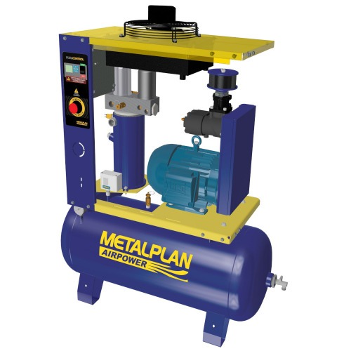 Compressor de ar de parafuso 15 hp 163 litros 7,5 bar 220V - Rotor Plus 15