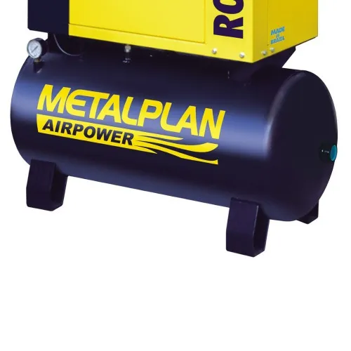 Compressor de ar de parafuso 6 hp 100 litros 12 bar trifásico 220V - Rotor Plus 6