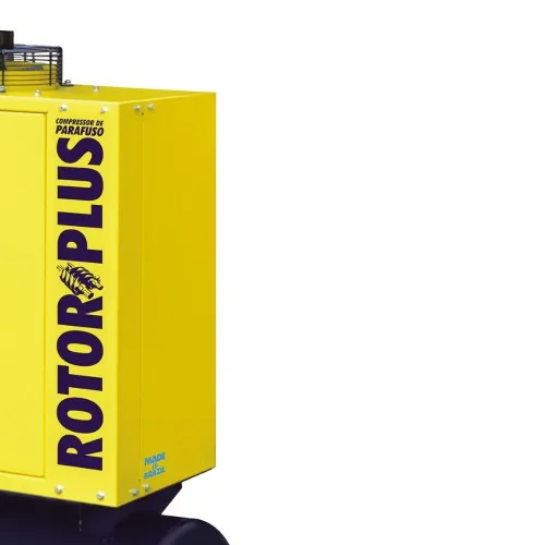 Compressor de ar de parafuso 6 hp 100 litros 12 bar trifásico 220V - Rotor Plus 6