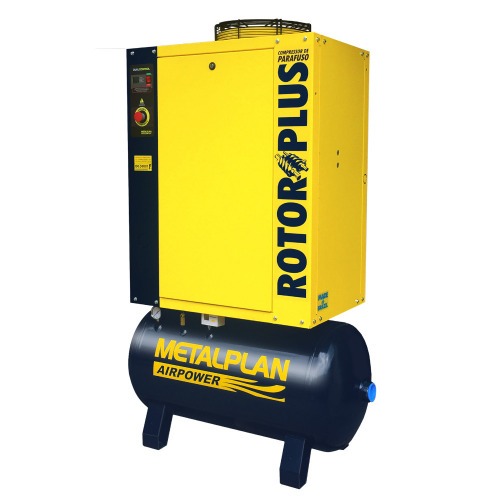 Compressor de ar de parafuso 20 hp 163 litros 9 bar 220V - Rotor Plus 20 Compressor de ar de parafuso 20 hp 163 litros 9 bar 220V - Rotor Plus 20