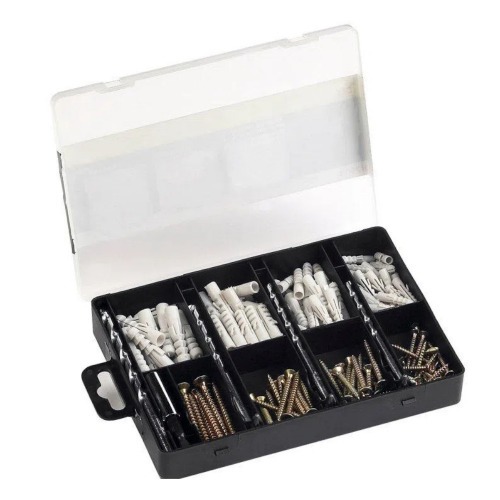 Jogo de acessrios para furar e parafusar com 173 peas