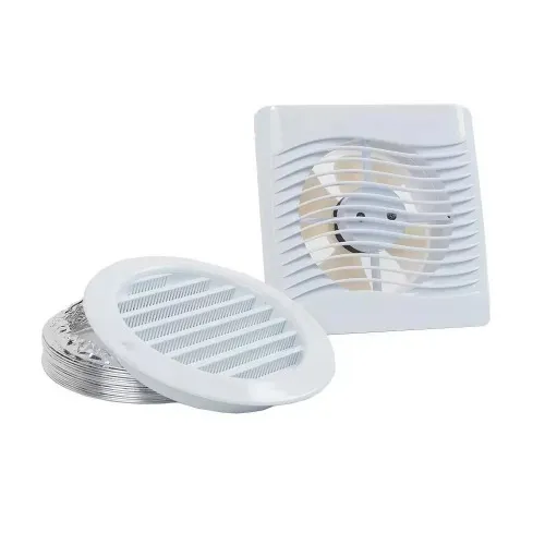 Exaustor para banheiro diâmetro de 150 mm com grade e duto - KIT ITC 150  110V