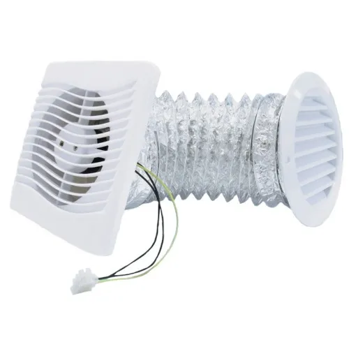 Exaustor para banheiro diâmetro de 150 mm com grade e duto - KIT ITC 150  110V