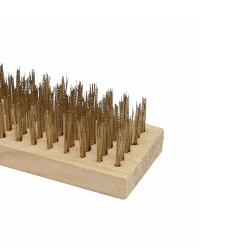 Escova manual de a�o latonado sem cabo com 6 fileiras