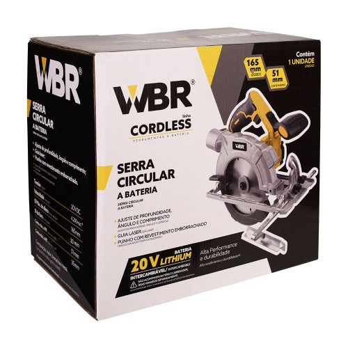 Serra circular a bateria 6.1/2