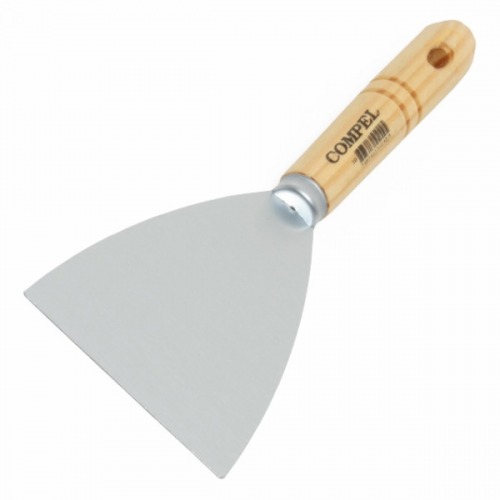 Espátula em aço temperado com cabo de madeira nº 10 Espátula em aço temperado com cabo de madeira nº 10