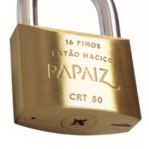Cadeado em latão de 50 mm com chave tetra - CRT50 Cadeado em latão de 50 mm com chave tetra - CRT50