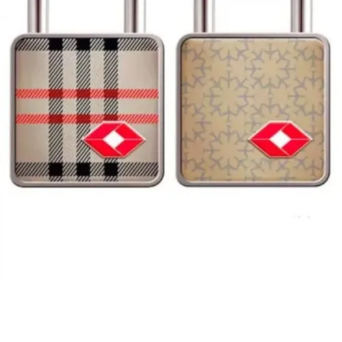 Cadeado 35 mm com chave TSA cinza-misto 2 peças - Twinpack - Papaiz
