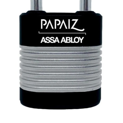 Cadeado em aço lâminado 40 mm com chave plana e capa de alta proteção Cadeado em aço lâminado 40 mm com chave plana e capa de alta proteção