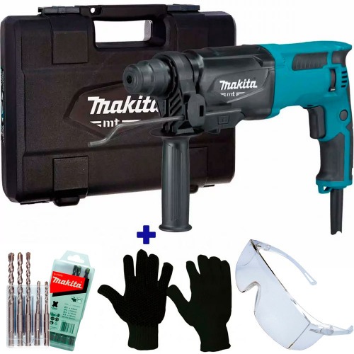 Martelete Perfurador Rompedor 800W M8701B + Kit de acessórios 220V Martelete Perfurador Rompedor 800W M8701B + Kit de acessórios 220V