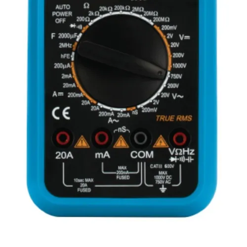 Multímetro digital portátil CAT III 600V True RMS - ET-2703A