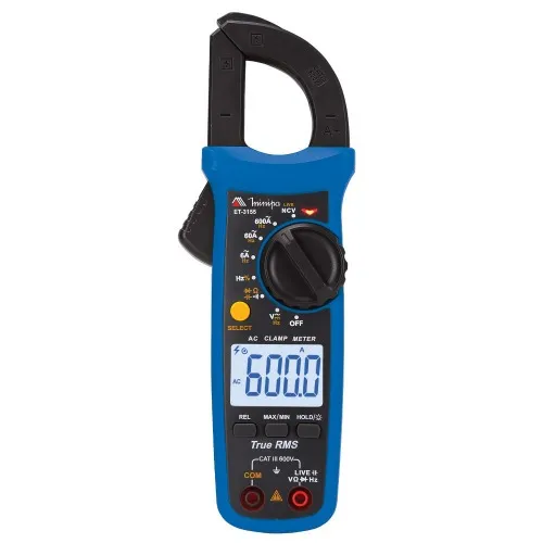 Alicate amperímetro digital CAT III 600V True RMS - ET-3155