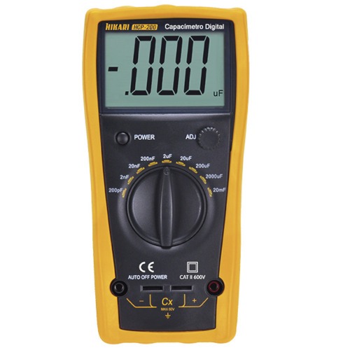 Capacmetro digital CAT II 600V - HPC-200