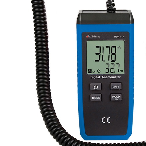 Anemômetro digital 1,4 - 108 Km/h  - MDA-11A Anemômetro digital 1,4 - 108 Km/h  - MDA-11A
