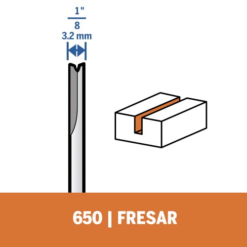 Fresa reta para micro retfica - 650