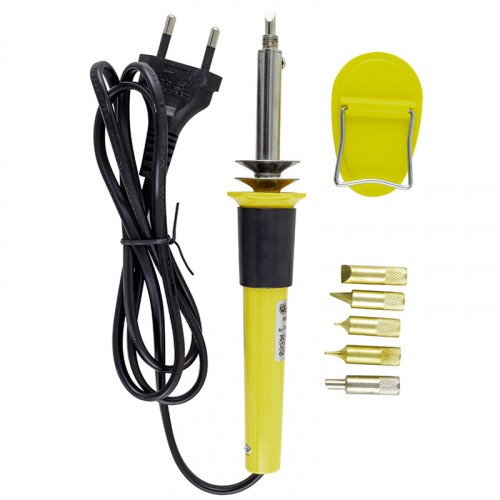 Pirgrafo Ferro de solda 30 watts 2 m 1 com 5 pontas  110V