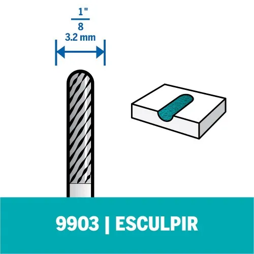 Escareador de esculpir para micro retífica - 9903