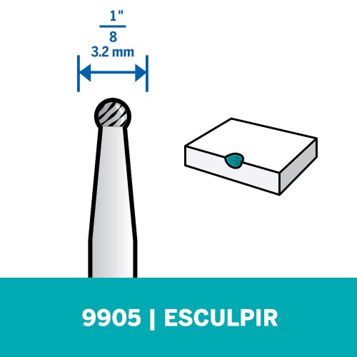 Escareador de esculpir para micro ret�fica - 9905