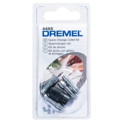 Kit com 4 pinças e 1 porca para Micro Retífica - 4485