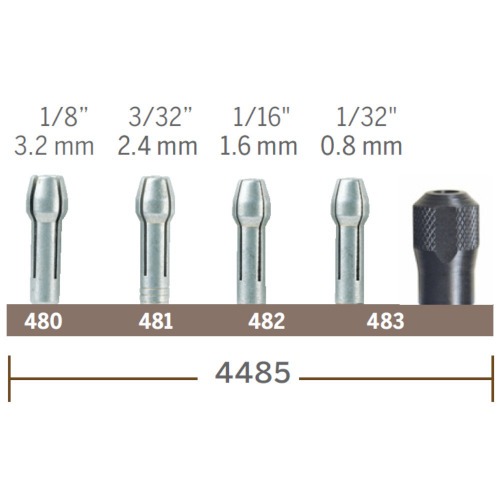 Kit com 4 pin�as e 1 porca para Micro Ret�fica - 4485