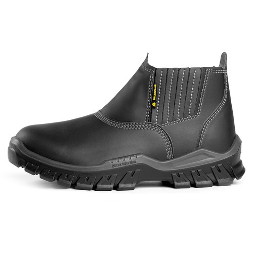 Botina em microfibra com elstico biqueira composite preta - BH SB SRC