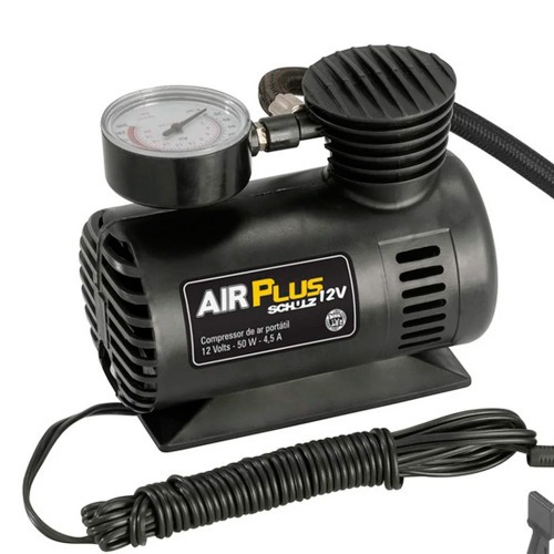 Mini compressor portátil analógico 12 volts - Air Plus Mini compressor portátil analógico 12 volts - Air Plus