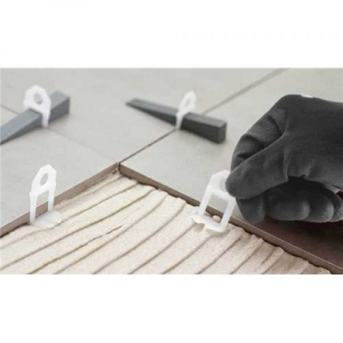 Espa�ador e nivelador para piso 1,0 mm com 100 pe�as