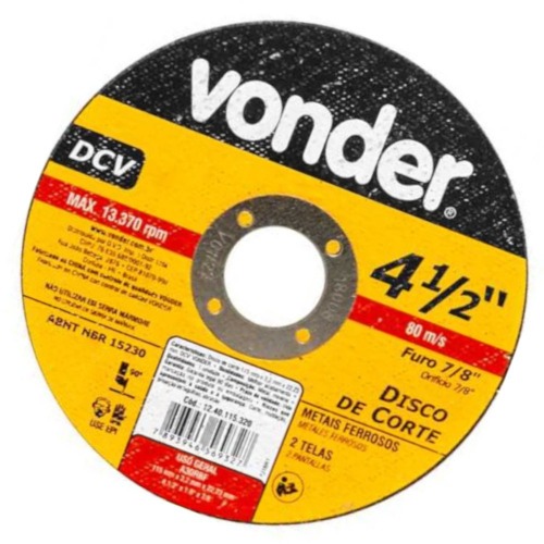 Disco de corte para ao 115 mm x 3,2 mm x 22,23 mm 