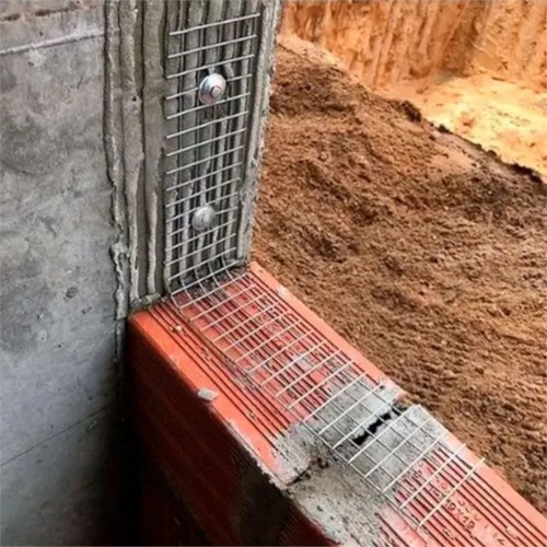 Tela amarra��o para alvenaria 7,5 x 50 cm com 150 pe�as