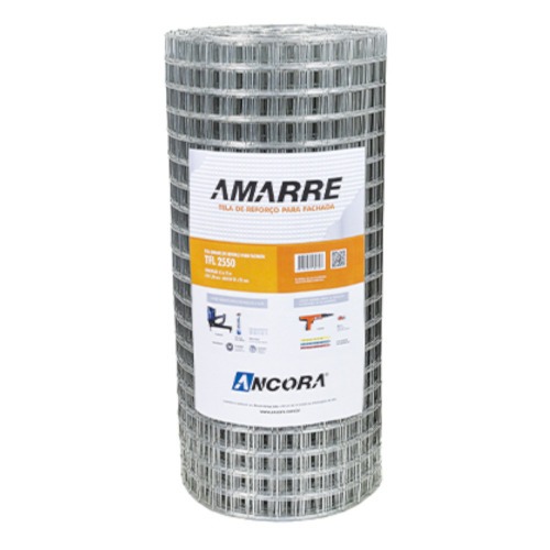 Tela de reforço para alvenaria 0,5 m x 25 m Tela de reforço para alvenaria 0,5 m x 25 m