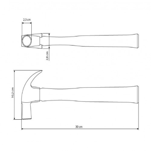 Martelo unha de 23 mm com cabo - MASTER Basic Martelo unha de 23 mm com cabo - MASTER Basic