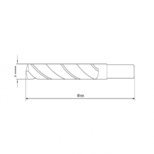 Broca de aço rápido para metal 2,0 mm DIN 338 Broca de aço rápido para metal 2,0 mm DIN 338