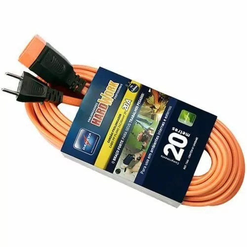 Extensão elétrica 20 metros 2 x 2,50 mm 2P 20A - HARDWORK