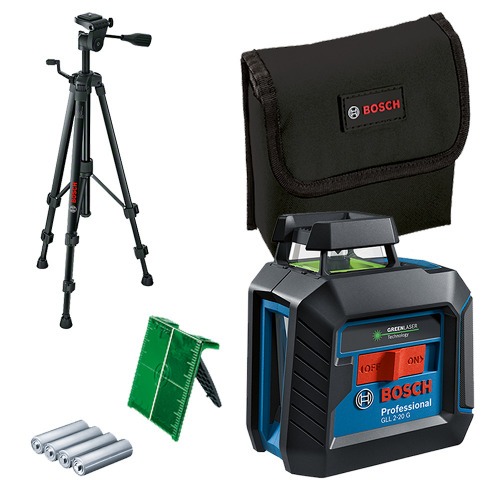 Nvel a laser com 2 linhas verdes 360 alcance 10 metros - GLL 2-20 G