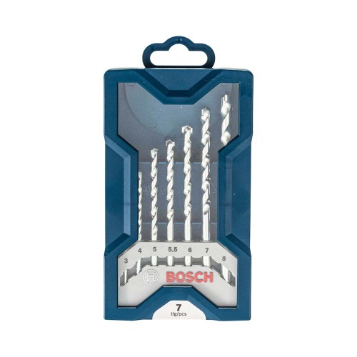 Jogo de brocas para concreto 3 a 8 mm com 7 peas - Mini X-Line
